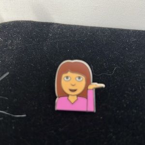 Pintrill Girl Hand Emoji Pin